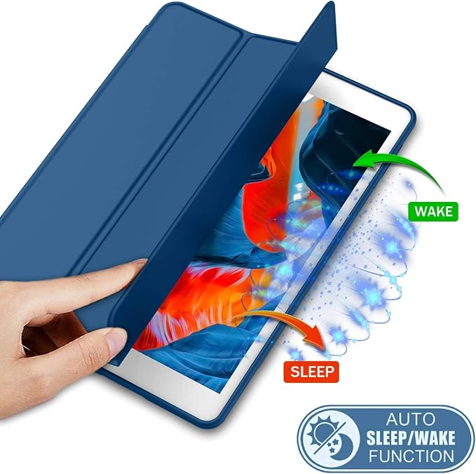 ProElite Smart Case for iPad (A16) 11th/10th Generation (2025/2022) Auto Sleep/Wake Cover Left Side Pencil Holder Soft Flexible Case Recoil Series - Black