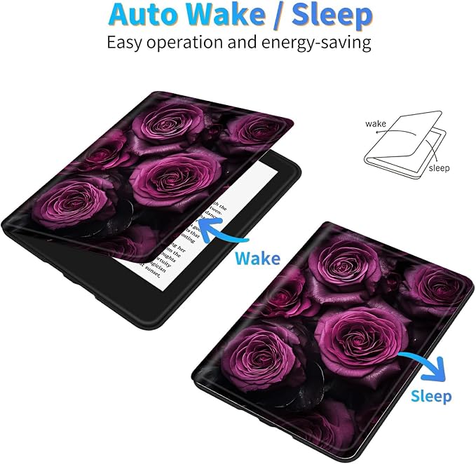 for Samsung Galaxy Tab E 9.6 Inch 2015 (SM-T560/T561/T565/T567) Kickstand Case PU Leather Multiple Viewing Angles Stand Smart Cover for Galaxy Tab E 2015 2 Roses