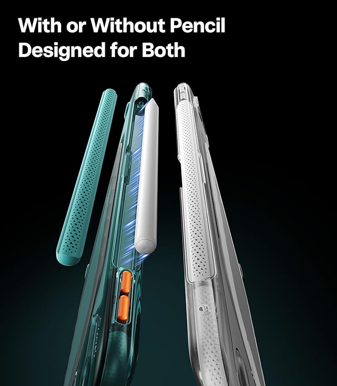 TORRAS Ostand K3 Neo for iPad Air 11 Inch Case (M4 2026 M3 2025 M2 2024) Viewing Angles AdjustableUltra Stable Stand Shockproof Protective Slim Kickstand Case with Pencil Holder Glacier Sprint