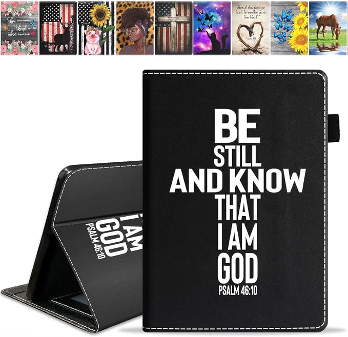 Case for Amazon Kindle Fire HD 10 &amp Fire HD 10 Plus Tablet (11th Generation 2021 Release) Premium PU Leather Stand Cover with Smart Auto Wake American Flag Deer