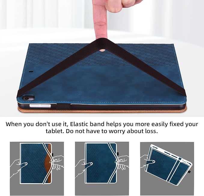 Case for iPad 9th 8th 7th Generation (2021/2020/2019) 10.2 InchiPad Air 3rd Generation PU Leather Cover Multi-Angle Viewing Stand with Card Pocket for ipad 9th Generation CaseBlack