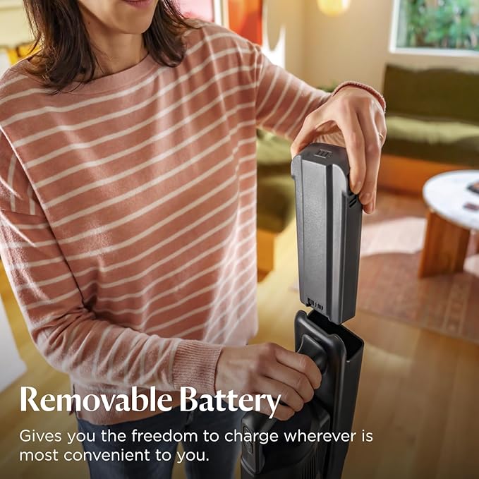Bissell PowerClean FurGuard 280W Self-Standing Cordless Vacuum w/Self-Cleaning Brush Roll, Strong Suction, Removeable Battery, Wall Mount, Upholstery Tool & Bright Headlights