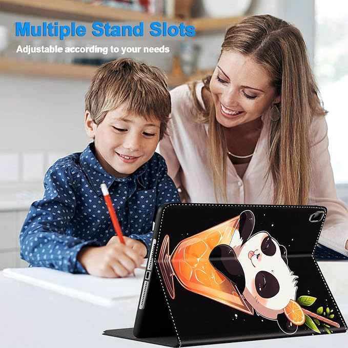 Case for iPad Pro 11 Inch 2022/2021/2020 (4th/3rd/2nd Gen) for iPad Air 5th / 4th Generation 10.9 Inch (2022/2020) Durable Shockproof Protective Cover，Black Woman Queen Afro Design
