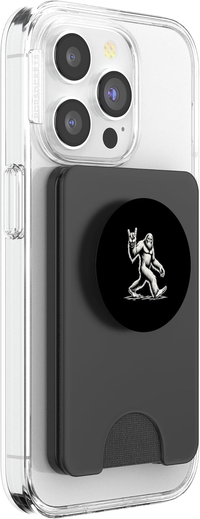 Retro Vintage Bigfoot Silhouette Sasquatch Rock 'N Roll PopSockets PopGrip for MagSafe