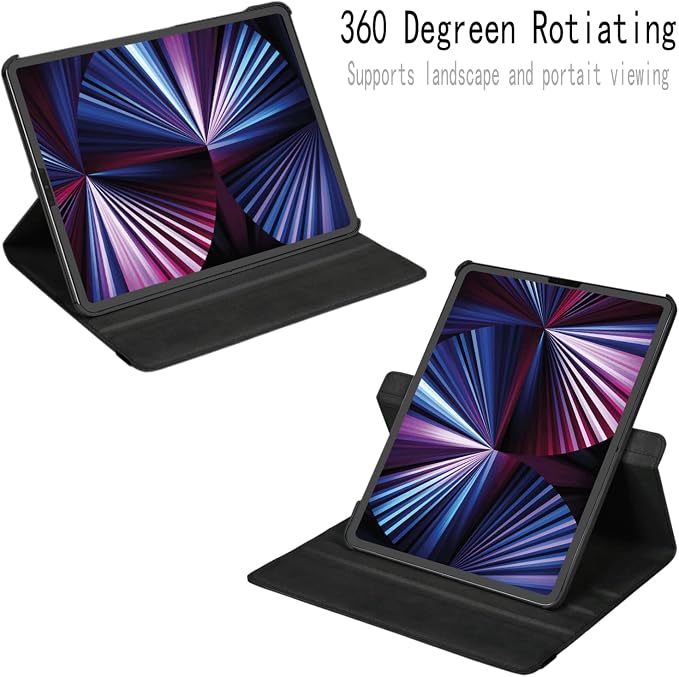 Case for iPad 10th Generation 10.9 Inch 2022 Released Model Number: A2696 A2757 A2777-360 Degree Rotating Protective Stand Cover with Auto Sleep/Wake (Animal)