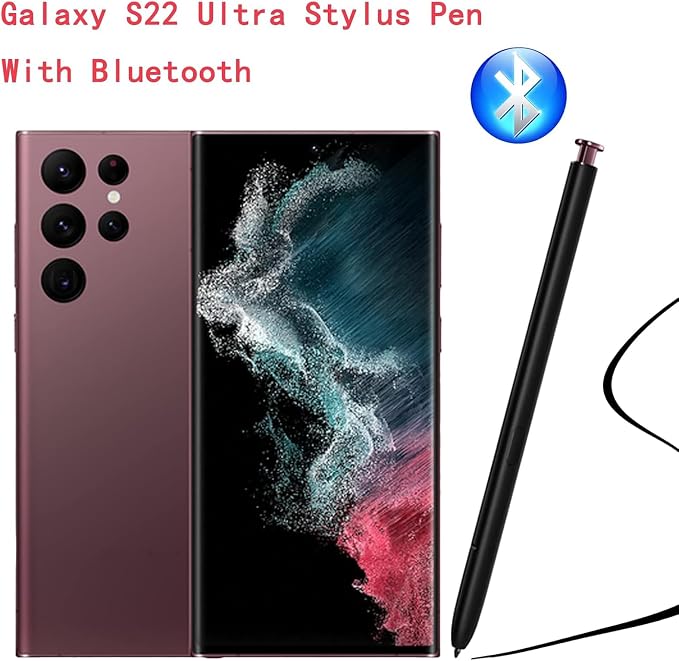 S22 Ultra S Pen WithBluetooth Replacement Stylus Pen for Samsung Galaxy S22 Ultra All Versions 5G Stylus PenSmooth Writing(Phantom Black)
