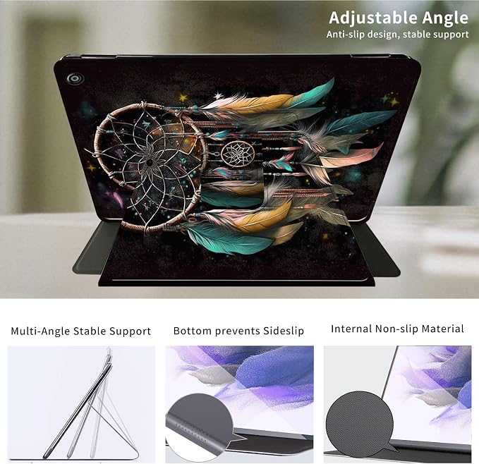 Case for Samsung Galaxy Tab A9 8.7-Inch 2023360 Degree Rotating Multi-Angle Viewing Protective Cover with Auto Sleep/Wake-Blue Butterfly