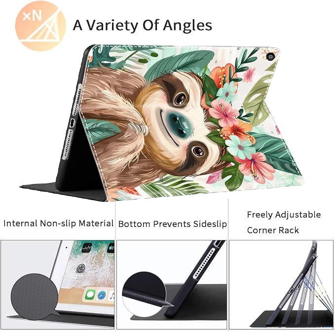Case for iPad 10th Generation (2022 Release) 10.9 Inch Durable Shockproof Protective Cover for New iPad 10th gen 10.9 2022 Elephant Sunflower