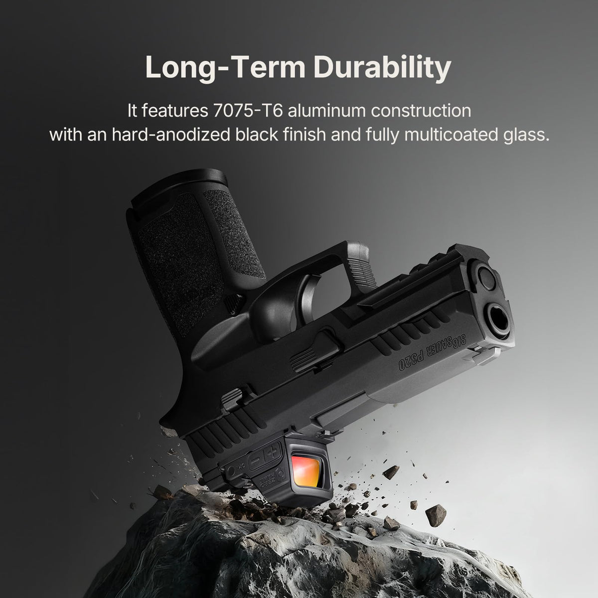 ZEROHAWK OM1 Red Dot Sight, 2 & 32 MOA Multi Reticle System Micro Reflex Sight for Pistol, RMSc/K Footprint with MOS/RMR to RMSc Adapter, Parallax-Free Open Sight