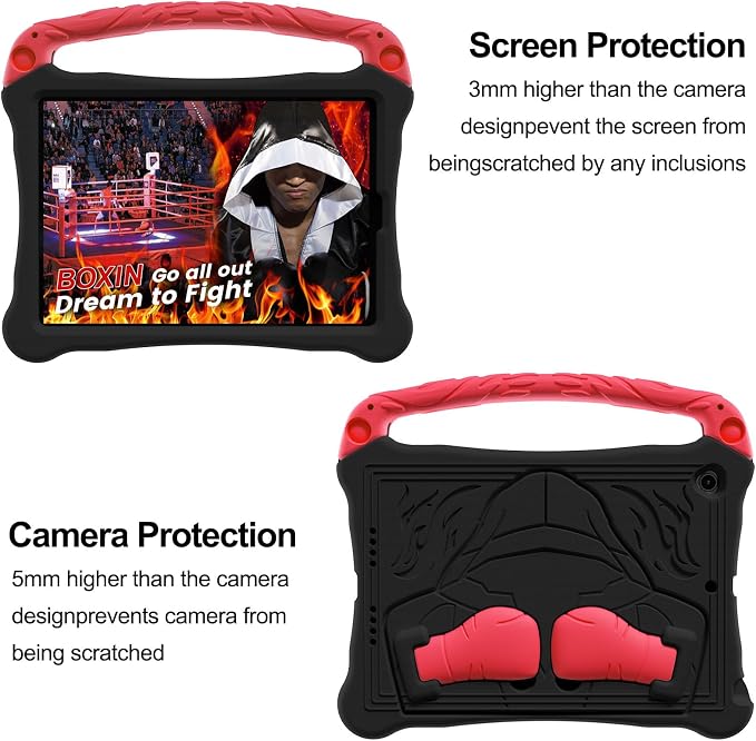 Dteck for iPad Air 3rd Gen (2019) / iPad Pro (2017) Case 10.5 Shockproof Protective Case with Kickstand Hard Plastic Shell 3-Layer Protection Drop Proof Sturdy Rugged Tablet Cover (Aqua+Rose)
