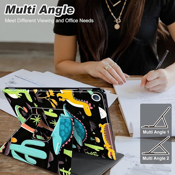 for iPad 10.2 Rotating Case 360° Protection Adjustable Kickstand Cover for iPad 10.2 (7th8th9th Generation) Shockproof Durable Lightweight PU Leather for iPad 10.2 Stand Case Basketball