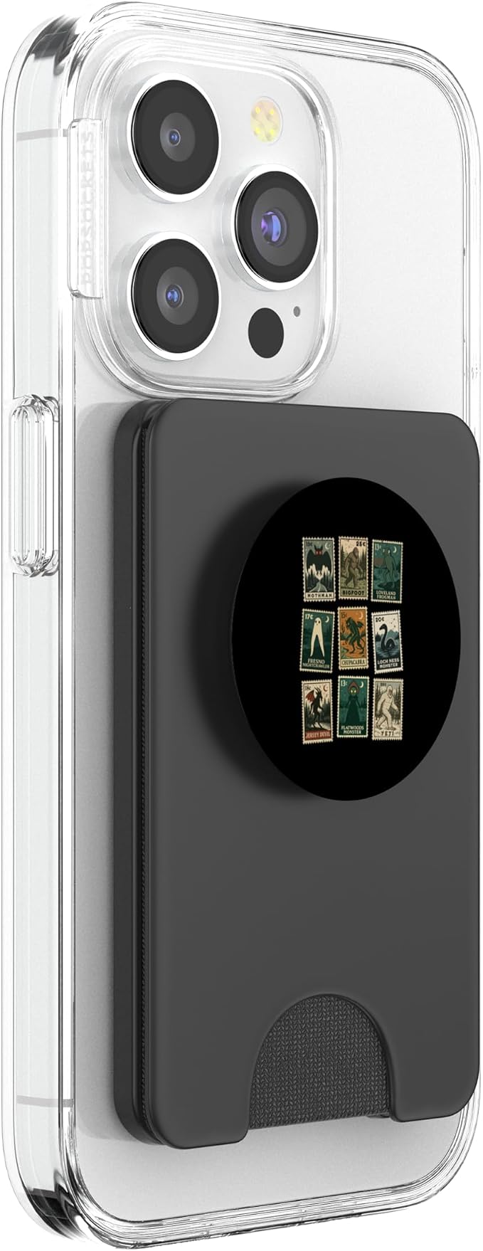 Cryptid Monster Stamps PopSockets PopWallet for MagSafe