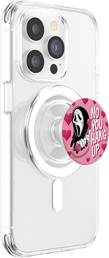 No You Hang Up Ghost Funny Halloween Romance Design PopSockets PopGrip for MagSafe