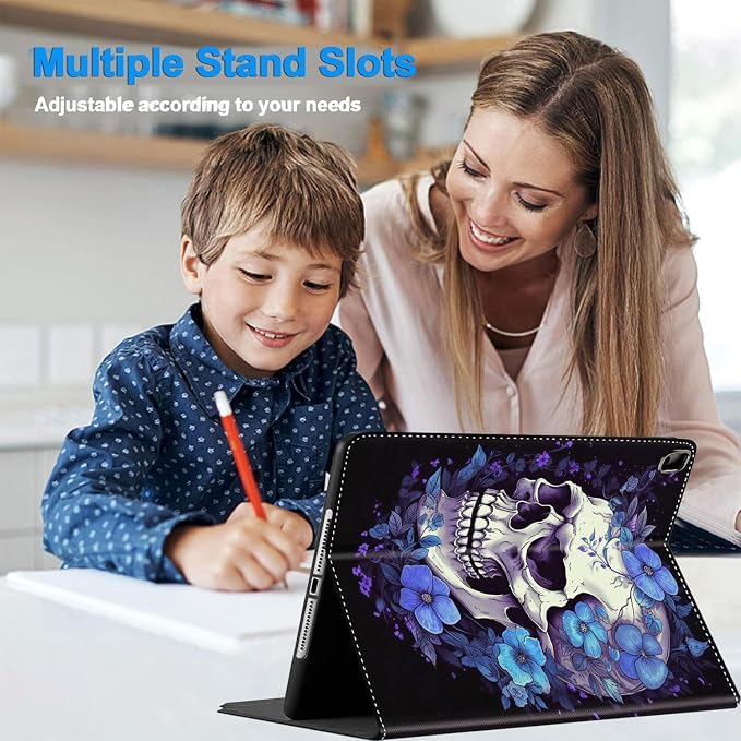 Case for iPad Pro 11 Inch 2022/2021/2020 (4th/3rd/2nd Gen) for iPad Air 5th / 4th Generation 10.9 Inch (2022/2020) Durable Shockproof Protective Cover，Black Woman Queen Afro Design