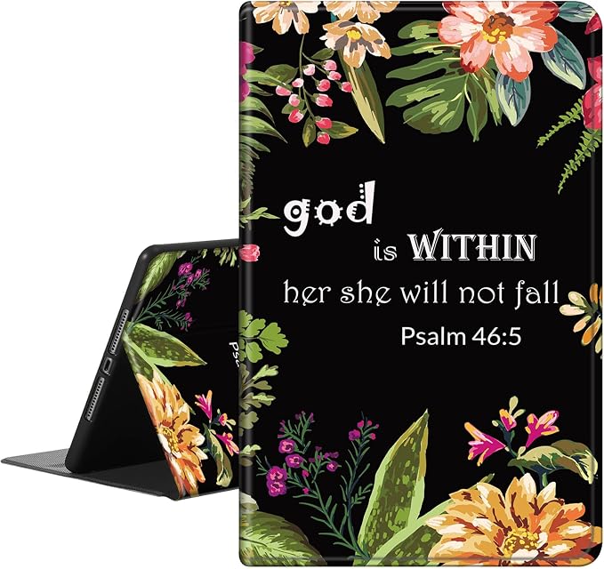Case for iPad (A16) 11th Generation 11 Inch (2025)for iPad 10th Generation 10.9 Inch (2022)PU Leather Slim Standing Smart Coverwith Auto Sleep/Wake-Black White Flag