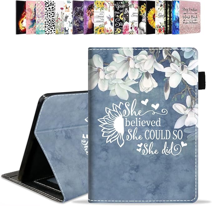 Case for Amazon Kindle Fire HD 10 &amp 10 Plus Tablet 10.1 (13th/11th Generation 2023/2021 Release) - PU Leather Folio Case with Smart Auto Wake/Sleep American Flag Camo