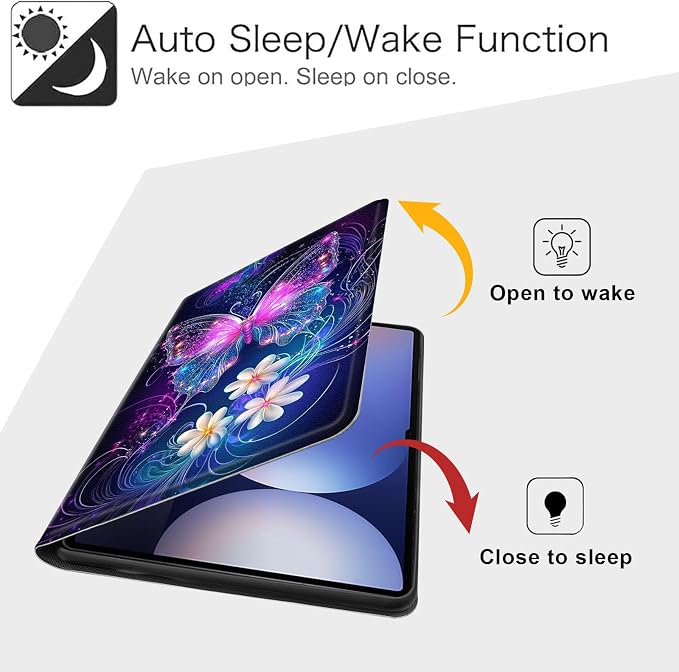 Case for Samsung Galaxy Tab A11 Plus 2026 &amp Galaxy Tab A9+ 11 Slim Smart Stand Cover with Auto Wake/Sleep Shockproof Protective Shell for Work &amp School Astronaut