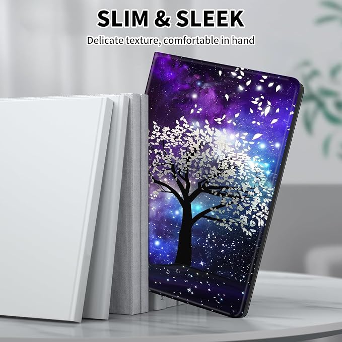 Case for Microsoft Surface Pro 11/10 / 9 13 InchPU Leather Cute Slim Folio Adjustable Stand Cover Case for Surface Pro 11th Edition AIAutumn Red Forest