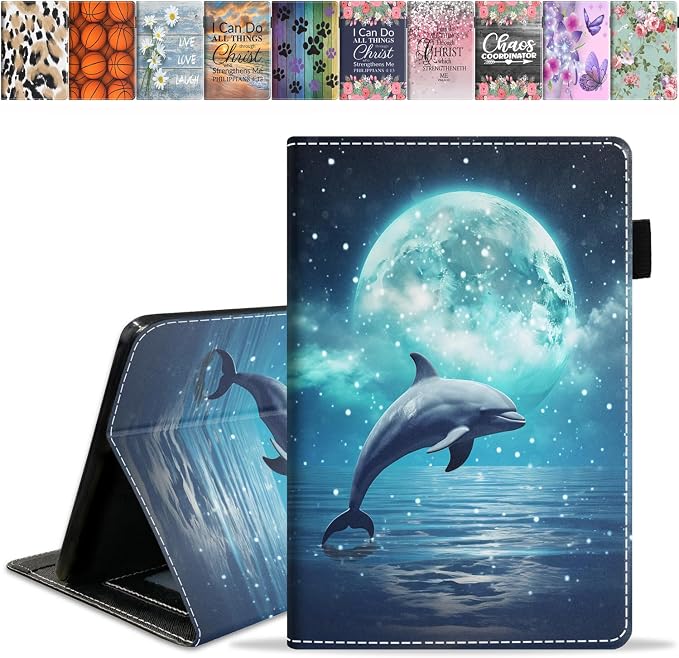 Case for All-New Amazon Fire HD 10 &amp 10 Plus Tablet 10.1 (13th/11th Generation 2023/2021 Release) - Slim PU Leather Folio Smart Cover with Auto Wake/Sleep Bible Verse Psalm 46:5