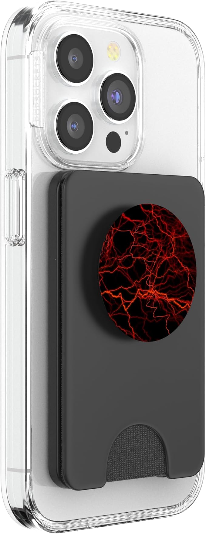 Red Lightning Abstract Textures Gift PopSockets PopGrip: Swappable Grip for Phones &amp Tablets