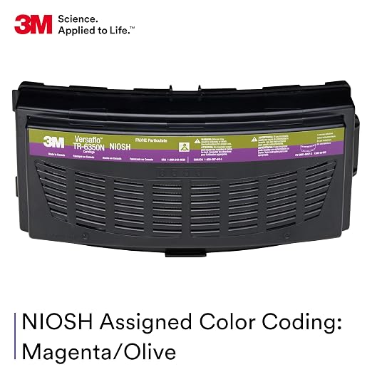 3M Versaflo Formaldehyde/HEPA Cartridge TR-6350N, NIOSH Approved,