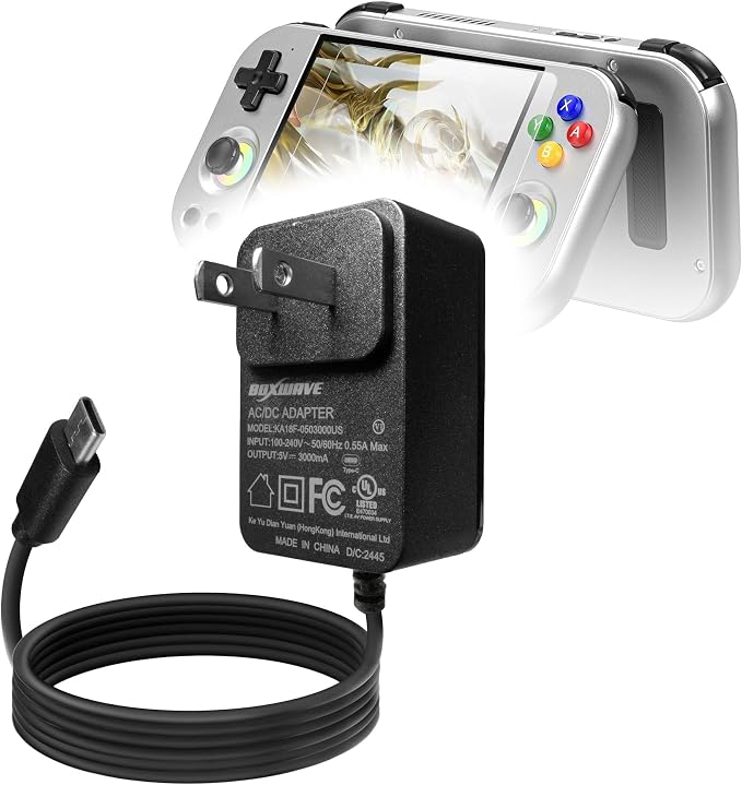 BoxWave Charger Compatible with Aivuidbs RG477M (4.7 in) - Wall Charger Direct (15W) Rapid Charge Your Device with Built-in 3ft Cable