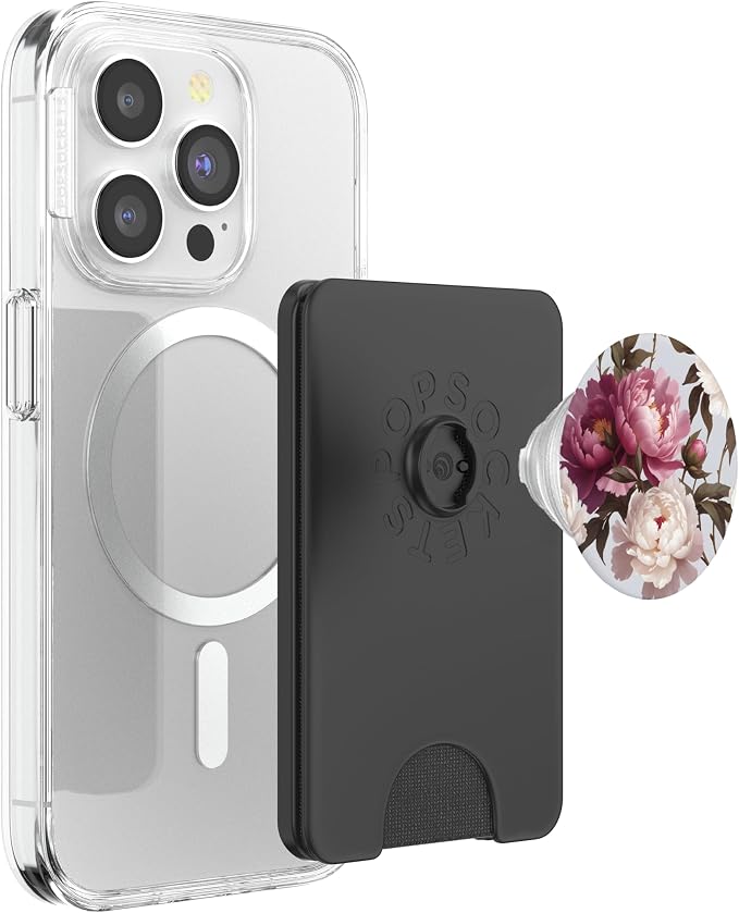 Purple Pink Flower Floral Pattern PopSockets Adhesive PopGrip