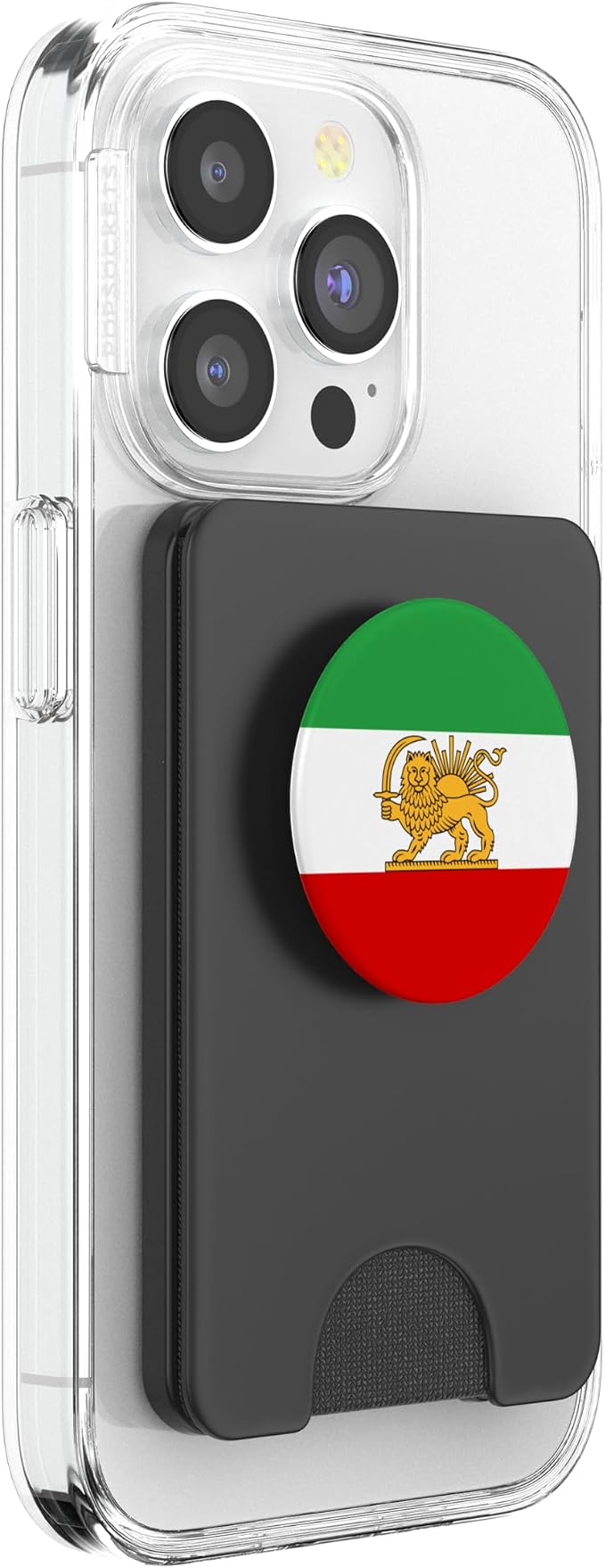 Iran Lion and Sun State Flag 1964-1980 PopSockets PopWallet for MagSafe