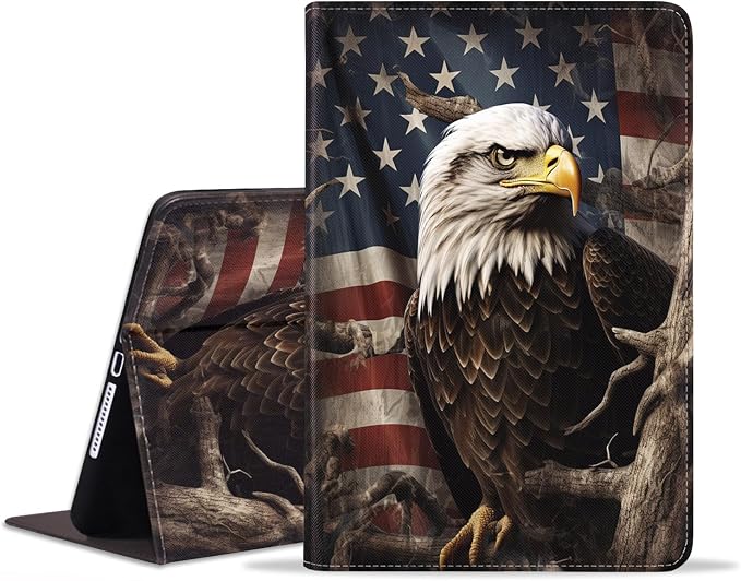Case for Samsung Galaxy Tab S10 Lite/ S10 FE/ S9 FE 5G 10.9 Inch/ S9 11 Inch - Slim PU Leather Folding Stand Folio Cover with Auto Sleep/Wake - African American Girl