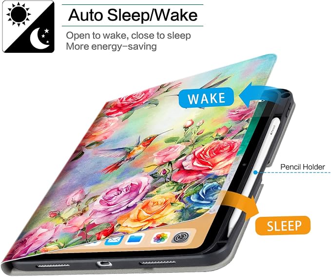 Lokigo Rotating Case for iPad Air 11 Inch M4/M3/M2 (2026/2025/2024) iPad Air 5th/4th Generation Case(2022/2020) iPad Pro 11 Inch 4th/3rd/2nd/1st Generation Cover 2022/2021/2020/2018 Turtle