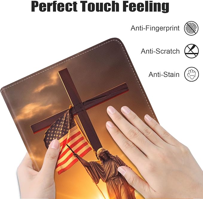 Case for Samsung Galaxy Tab A9 Plus 11 Inch 2023 Model (SM-X210/X216/X218) Premium PU Leather Stand Folio Cover with Auto Sleep/Wake Abstract Colorful Dog
