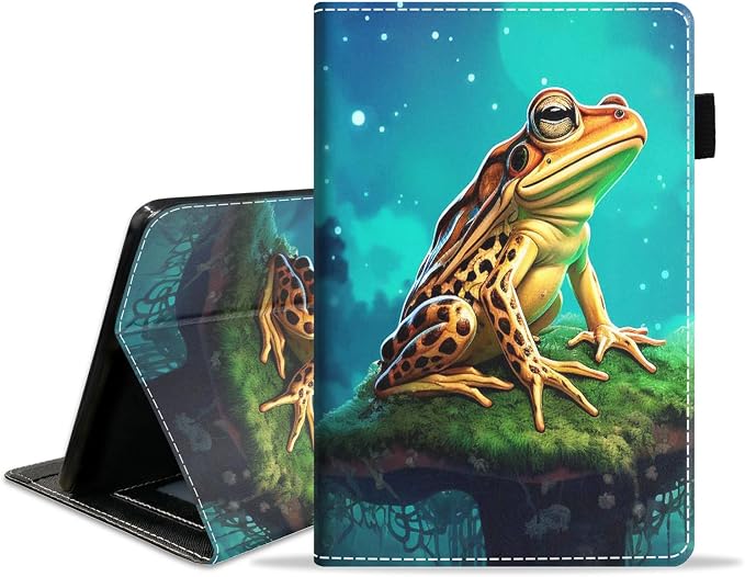 Case for Amazon Kindle Fire HD 8/Fire HD 8 Plus Tablet (12th/10th Generation 2024/2022/2020 Release) - PU Leather Folio Cover with Smart Auto Wake/Sleep Bald Eagle