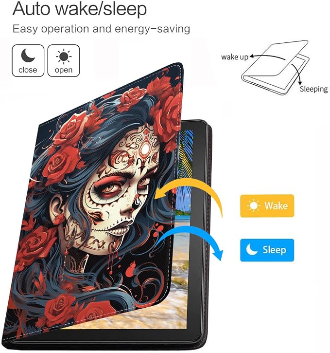 Case for iPad (A16) 11th Generation 11 Inch 2025 iPad 10th Generation 10.9 Inch 2022 Protective Leather Case Adjustable Stand Auto Wake/Sleep Smart Case - African American Girl