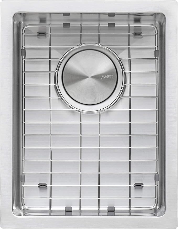 Ruvati 14-inch Undermount Wet Bar Prep Sink Tight Radius 16 Gauge Stainless Steel Single Bowl - RVH7114