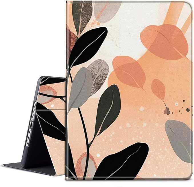 for Microsoft Surface GO 3/GO 2 Case with Adjustable Stand &amp Auto Wake/Sleep PU Leather Slim Smart Protect Cover - African Women Red Hair
