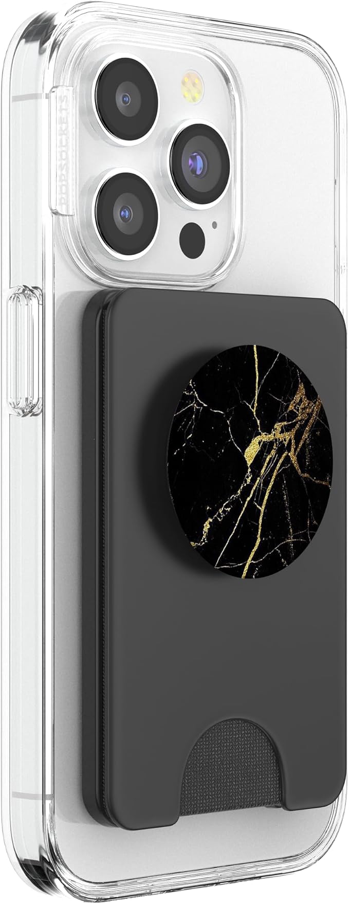 Black Gold-Marble PopSockets Adhesive PopGrip