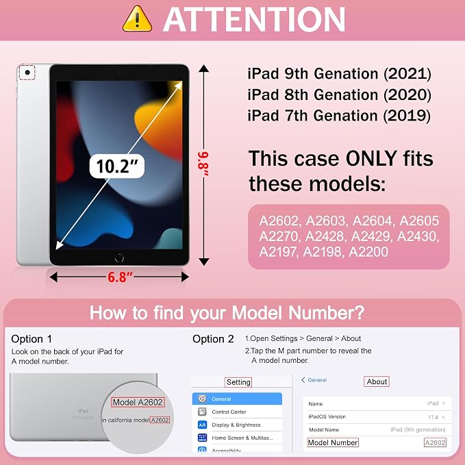 Tuiklol for iPad 10.2 inch 9th / 8th / 7th Gen 2021 2020 2019 Release Case | Built in Pencil Holder - TPU Protection Trifold Stand Stand Clear Back Tablet Cover With Auto Wake/Sleep Blue berries