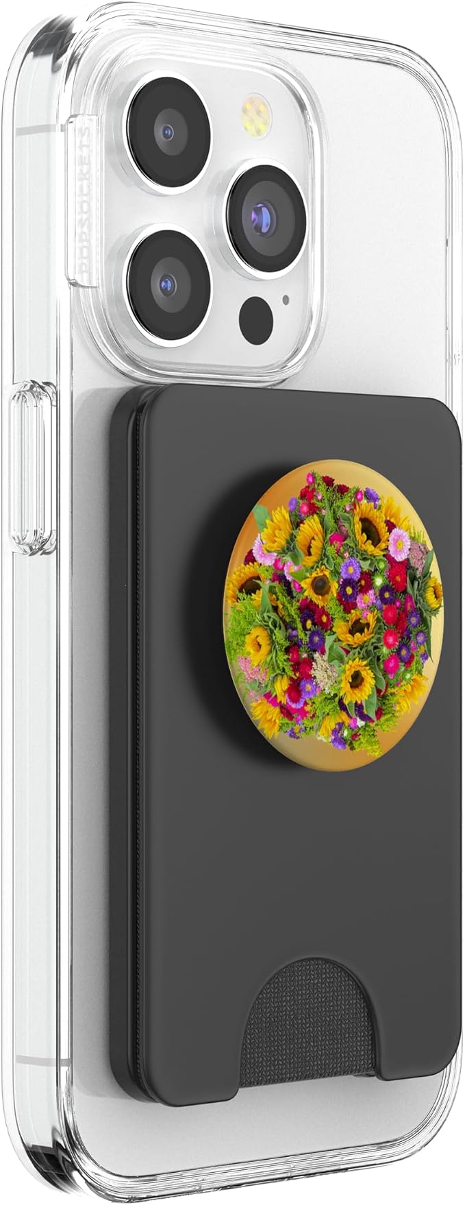 Sunflower Phone Grip Pressed Flower Pop Up Nob Spring Floral PopSockets Adhesive PopGrip