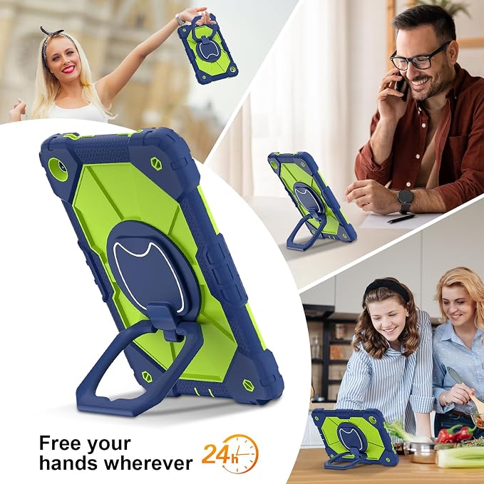 Dteck Case for Samsung Galaxy Tab A 8.0 (2015) Tablet SM-T350/355/357 Case 8 Inch PU Leather Lightweight Folio Case with Card Slots/Stand Features Cute Cartoon Protective Cover Purple Butterfly