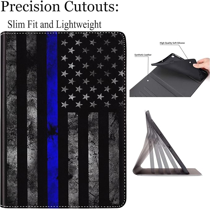 Case for Galaxy Tab S5e Case 2019 10.5 Tablet SM-T720/T725，Anti Slide Premium PU Leather Multi-Angle Viewing Folio Stand Case Cover for Samsung Galaxy Tab S5e Tablet 10.5 Inch - Black Cat Art