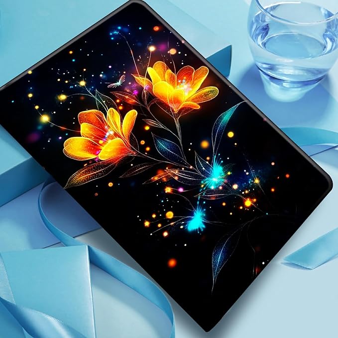 Case for Amazon Fire 7 Tablet 2019/2017 Release 9th/7th Generation PU Leather Smart Protective Cover with Auto Sleep/Wake for Fire 7 2019Dog Wearing Witch Hat Pumpkin