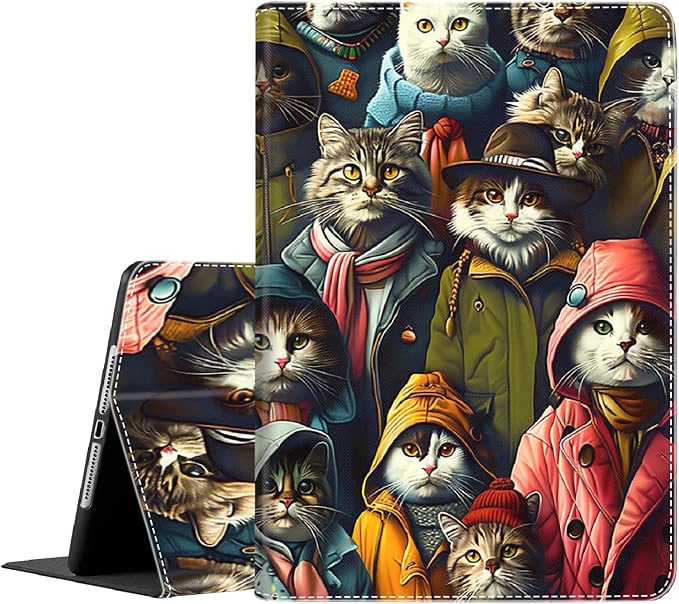 Case for iPad Air 11 Inch Case M2 2024 iPad Air 6th Gen Case/iPad Air 5th Gen 2022/Air 4th 2020 10.9 Inch Slim Stand Protective Smart Cover Fit iPad Air Retro Moth