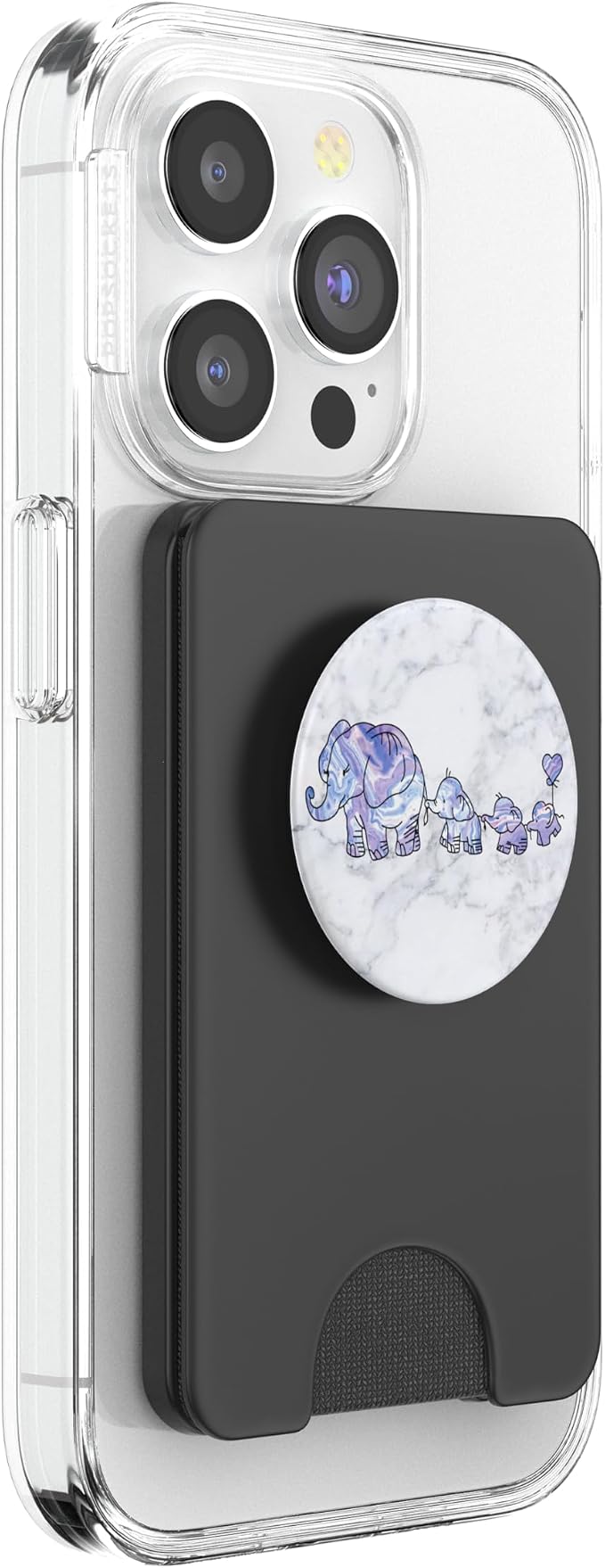 3 Kiddos Mama Elephant - 3 kids - Elephant Mom Phone Grip - PopSockets Adhesive PopGrip