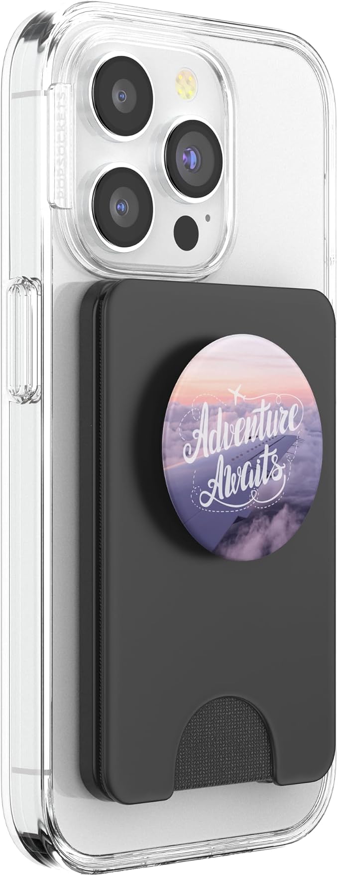 Adventure Awaits Airplane Travel Quote by Nature Magick PopSockets Adhesive PopGrip