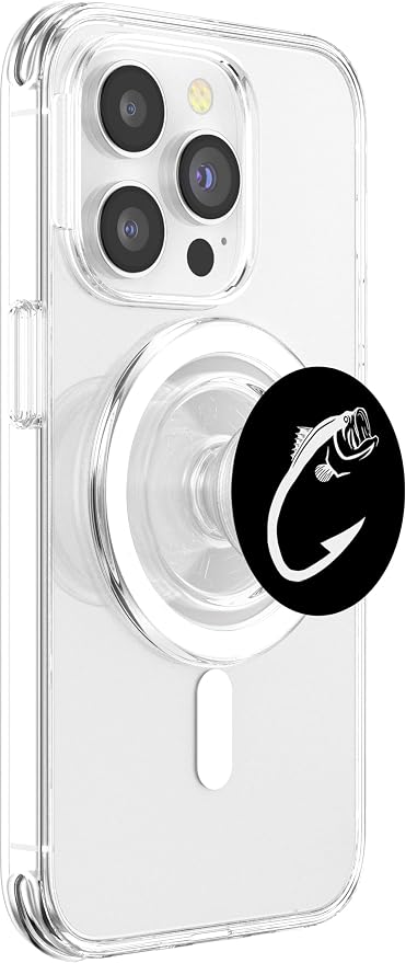 Fish Hook Cool Fishing Lover Angling Dad Fisherman Gift PopSockets Adhesive PopGrip