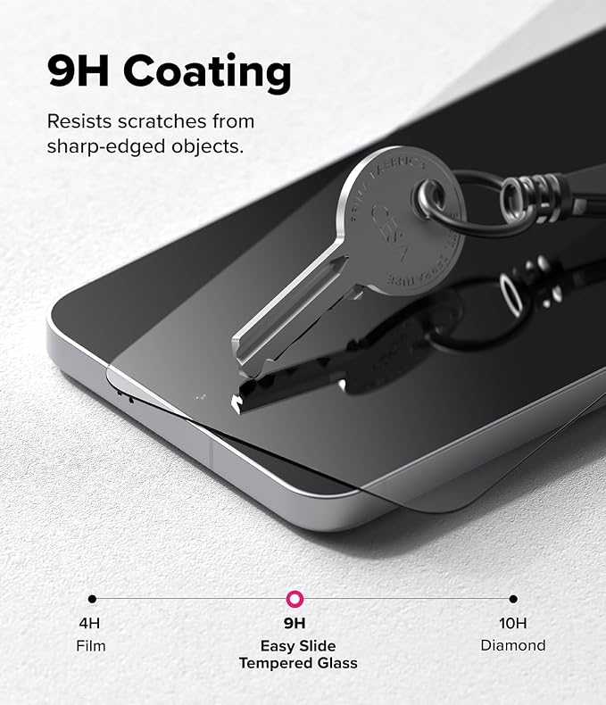 Ringke for Samsung Galaxy A35 5G Screen Protector [Easy Slide 2 Pack] | Easy Installation with Alignment Tool Case Friendly Premium 9H Hardness Tempered Glass