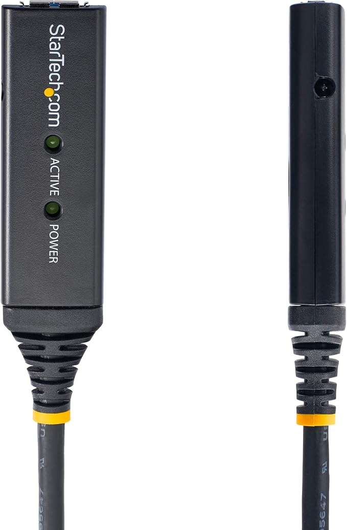 StarTech 3m Active USB 5Gbps Extension Cable USB-A M/F TAA | 3.0 repeater With AC power adapter Fully shielded USB 3.2 Gen1 Type-A USB Powered Blue LED status indicator