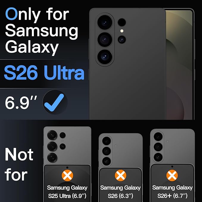 JETech Matte Screen Protector for Samsung Galaxy S26 Ultra 2-Pack | Anti-Glare 9H Tempered Glass Anti-Fingerprint Smooth Touch 10-Second Easy Installation Case-Friendly