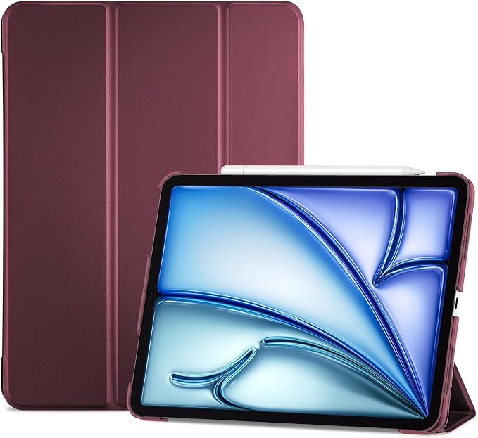 ProCase Smart Case for iPad Air 11-inch M4/M3/M2 &amp Air 10.9 5th/4th Gen | Hard Back Cover with Auto Sleep/Wake Slim Lightweight Case for iPad Air 11 2026/25/24 &amp 10.9 2022/2020-Aqua