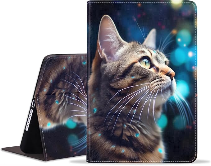 Case for iPad (A16) 11th Generation 11 Inch 2025 iPad 10th Generation 10.9 Inch 2022 Protective Leather Case Adjustable Stand Auto Wake/Sleep Smart Case - African American Girl
